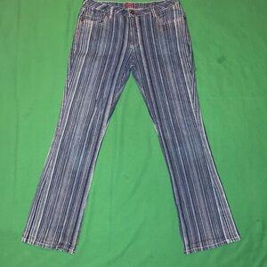 Pepe Jeans Striped Denim Pants Men’s 34 Vintage Blue